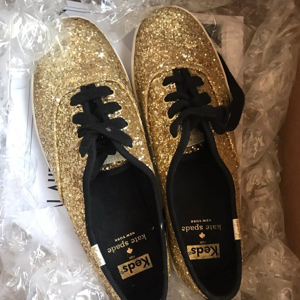 Kate Spade Glitter Keds Sneakers size 7
